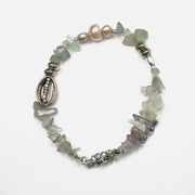 Fluorite Bracelet: Cowrie Charm Love Rocks Speciality Bracelet
